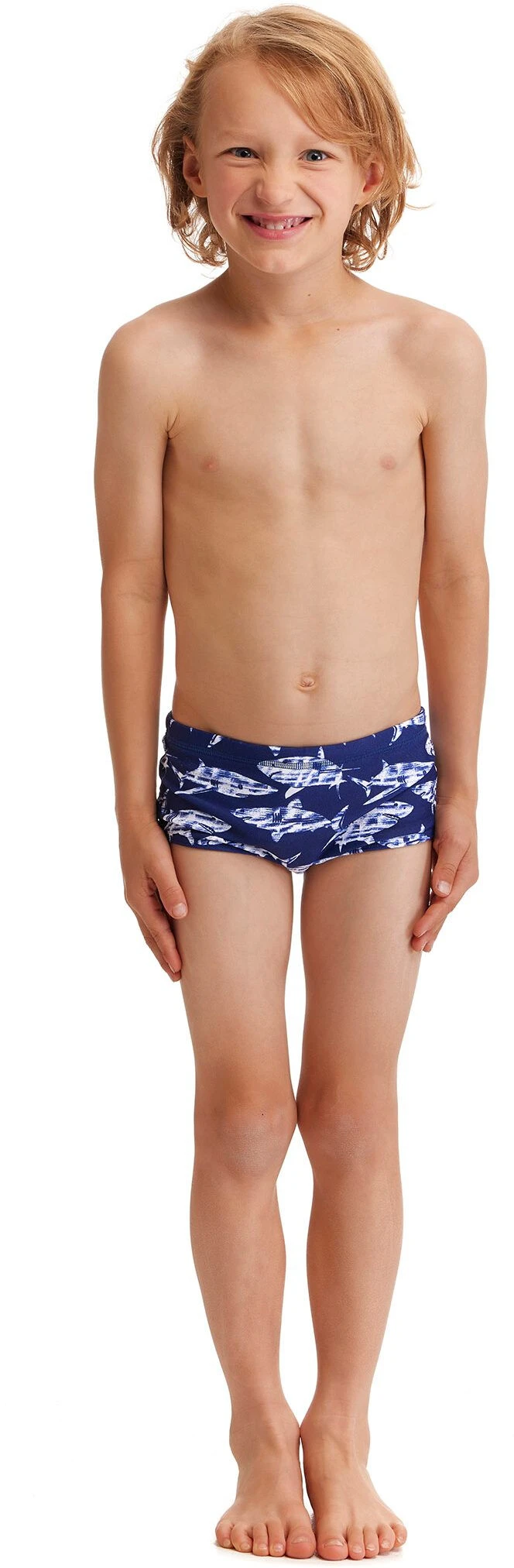 Funky Trunks Printed Trunks Boys, bleu/blanc – Image 2