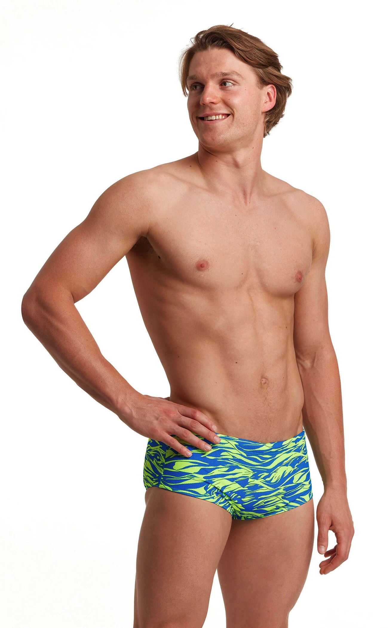 Funky Trunks Sidewinder Trunks Men, bleu/vert – Image 2
