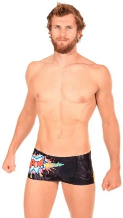 Mako Pop Swim Briefs Men, Multicolore
