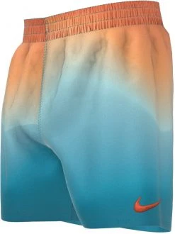 Nike Swim Aurora Borealis 4" Volley Shorts Boys, turquoise/orange