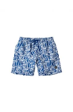 O'Neill Stickerprint Shorts Boys, bleu/blanc