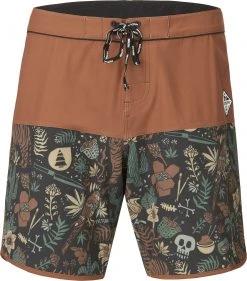 Picture Andy 17" Boardshorts Men, marron/noir