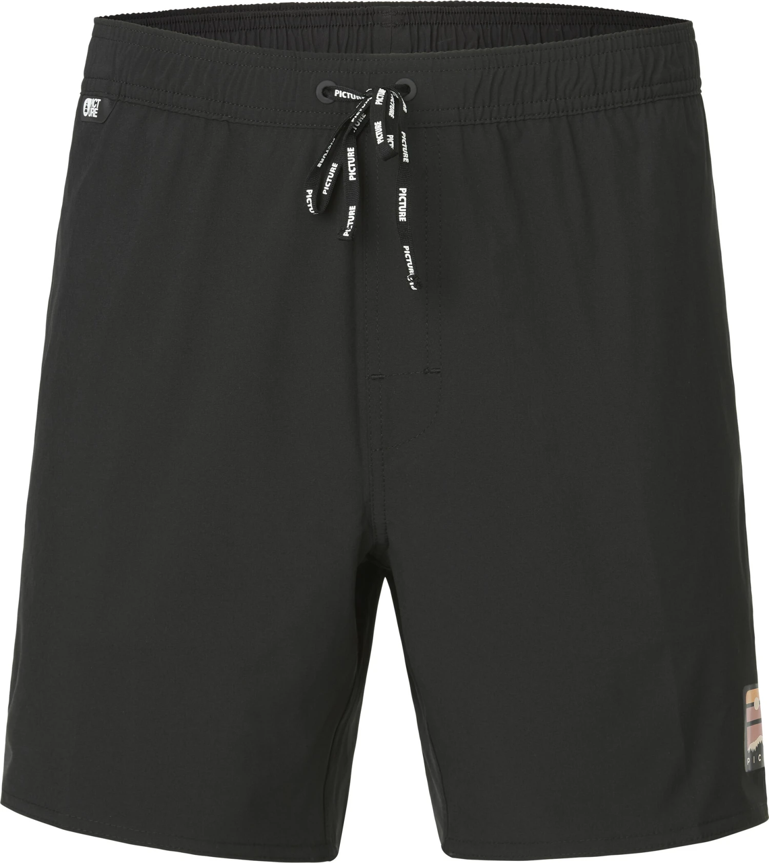 Picture Piau Solid 15" Boardshorts Men, noir