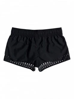 Roxy Under The Moon Short de bain 2’’ Femme, noir