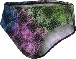 Speedo 8cm Allover Briefs Men, noir/Multicolore
