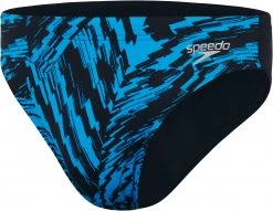 Speedo Allover 7cm Briefs Men, noir/bleu