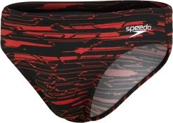 Speedo Allover 7cm Briefs Men, Multicolore/noir
