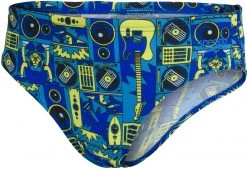 Speedo Allover Briefs Boys, bleu/Multicolore