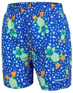 Speedo Corey Croc 11" Watershorts Boys, bleu/vert