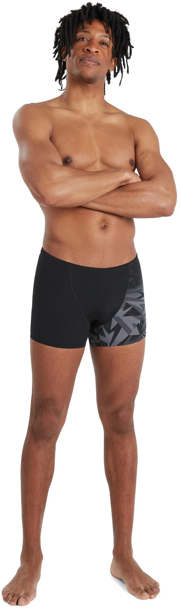 Speedo Hyper Boom Placement V-Cut Aquashorts Men, noir/gris – Image 2