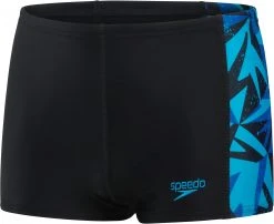 Speedo Hyperboom Logo Aquashorts Boys, noir/bleu