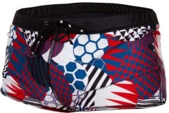 Z3R0D Drag Patchwork Swim Briefs Men, rouge/noir